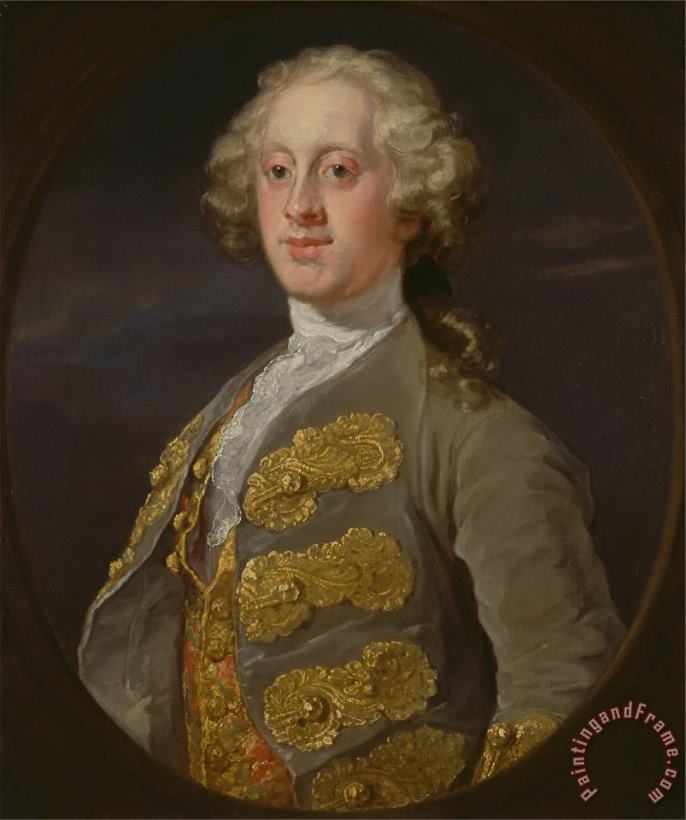 William Cavendish, Marquess of Hartington, Later 4th Duke of Devonshire painting - William Hogarth William Cavendish, Marquess of Hartington, Later 4th Duke of Devonshire Art Print