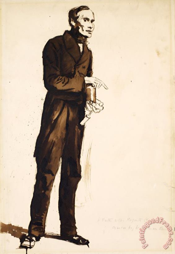 William Holman Hunt A Porter to The Hogarth Club Art Painting