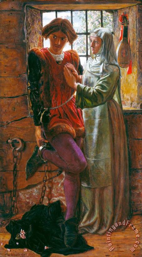 Claudio And Isabella painting - William Holman Hunt Claudio And Isabella Art Print