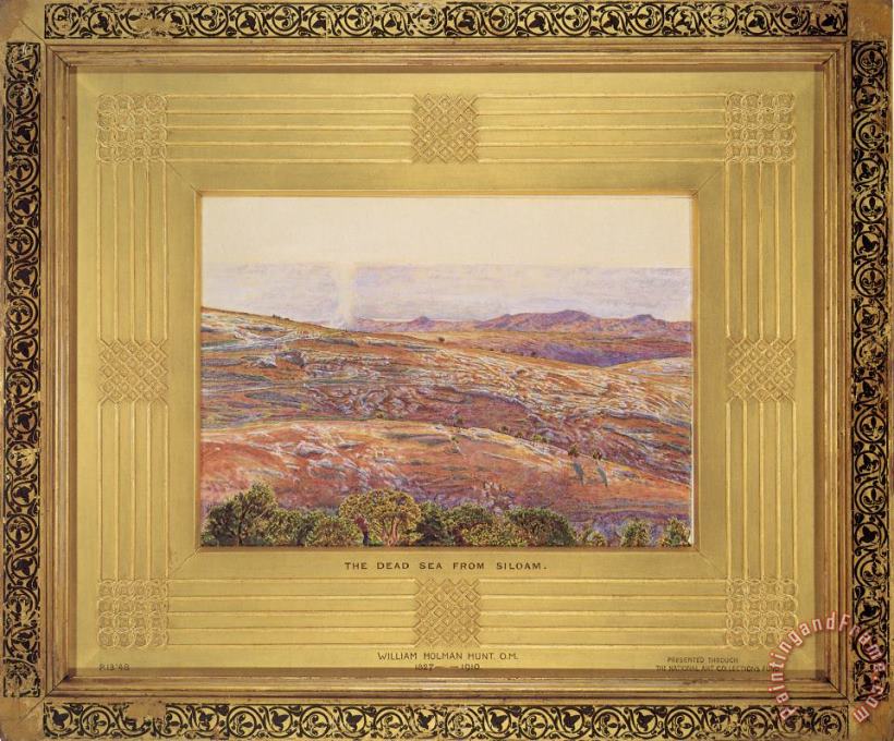William Holman Hunt The Dead Sea From Siloam Art Painting