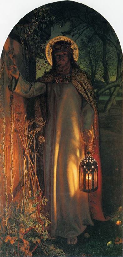 The Light of The World painting - William Holman Hunt The Light of The World Art Print