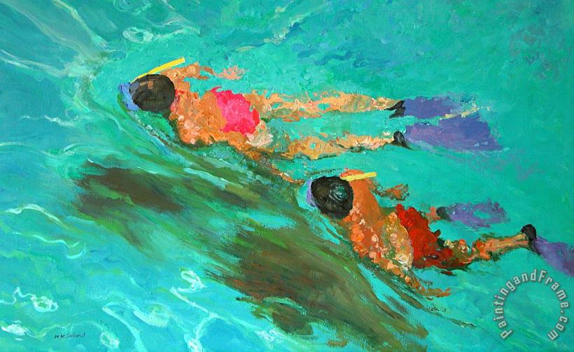William Ireland Snorkelers Art Painting