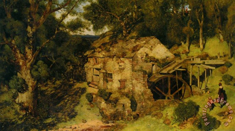 William James Blacklock An Old Mill Near Haweswater Art Painting