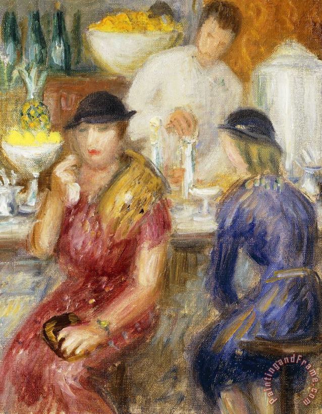 Study For The Soda Fountain painting - William James Glackens Study For The Soda Fountain Art Print