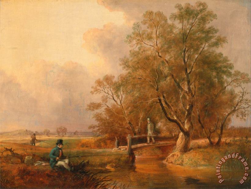 William Jones Fishing Bottom Fishing Art Painting