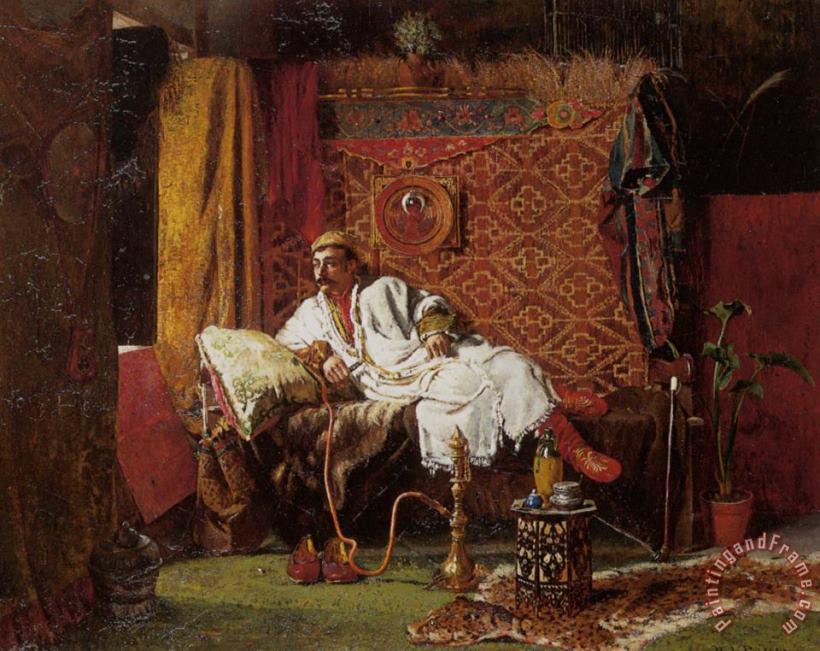 William Lamb Picknell The Opium Den Art Painting