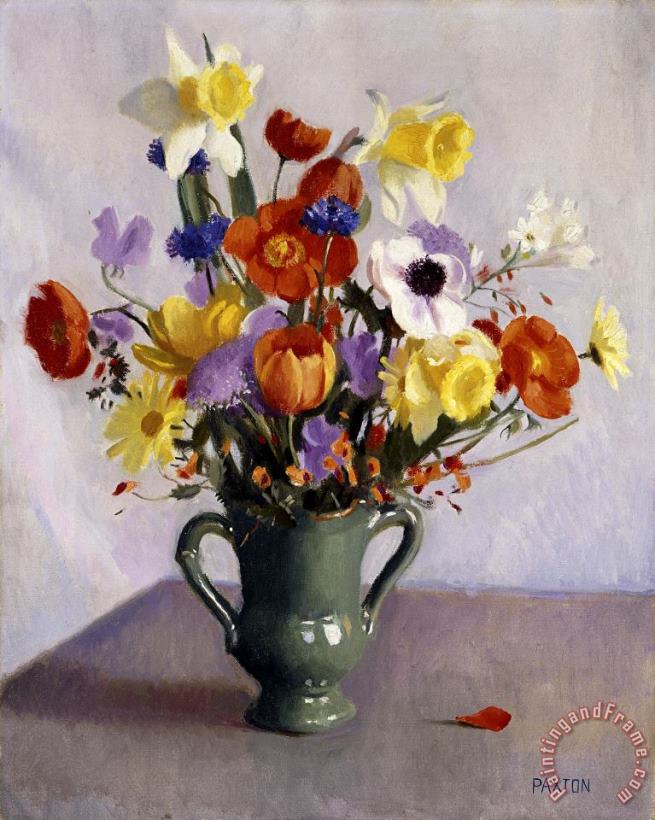 Spring Bouquet painting - William McGregor Paxton Spring Bouquet Art Print