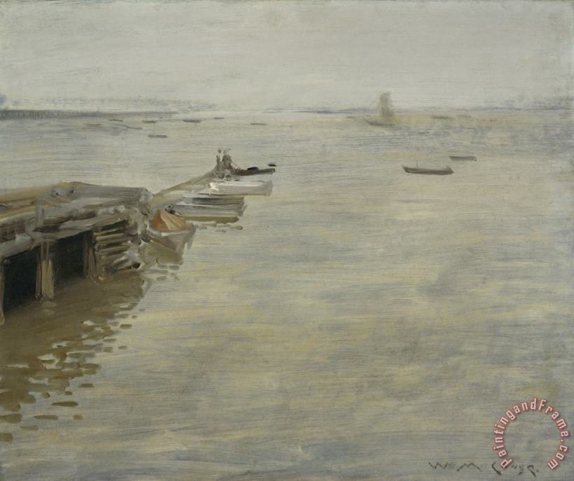 A Gray Day painting - William Merritt Chase A Gray Day Art Print