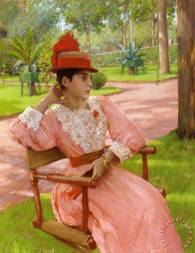 William Merritt Chase Afternoon in The Park Art Painting