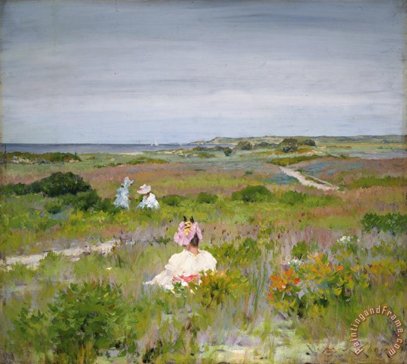 William Merritt Chase Landscape Shinnecock Long Island Art Painting