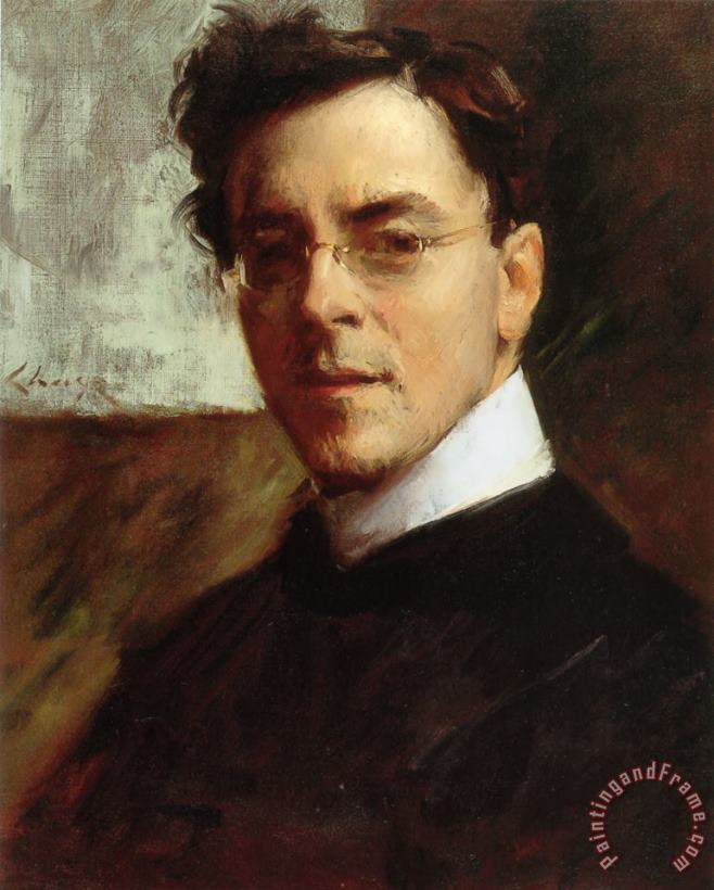 William Merritt Chase Portrait of Louis Betts Art Print