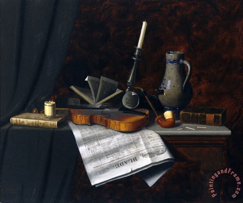 Still Life with The Toledo Blade painting - William Michael Harnett Still Life with The Toledo Blade Art Print