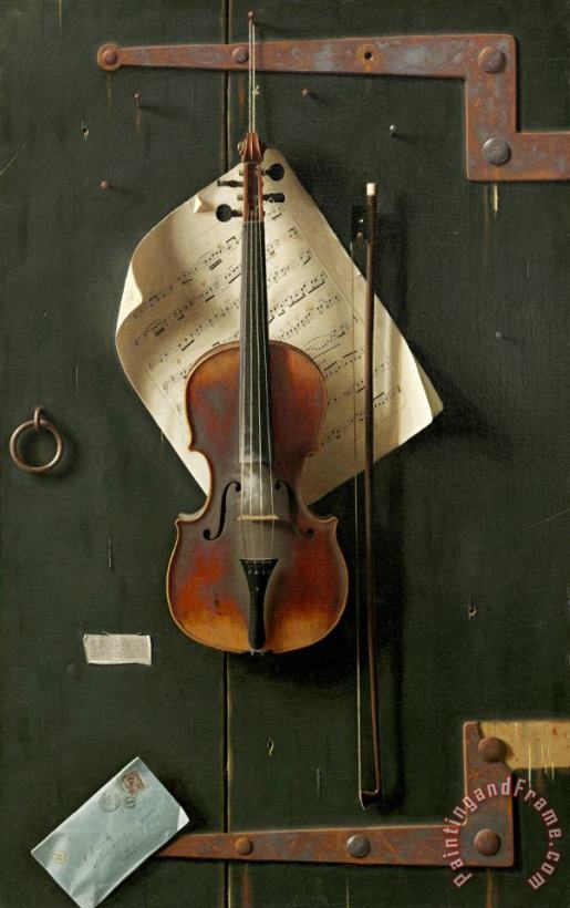William Michael Harnett The Old Violin Art Print