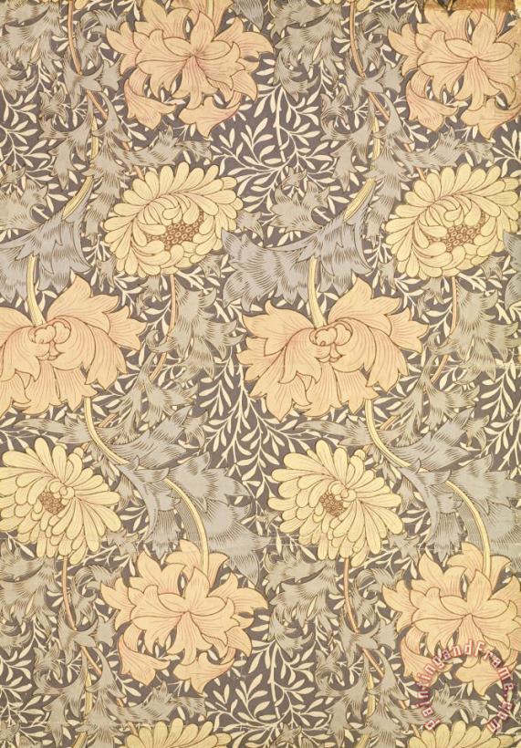 William Morris Chrysanthemum painting - Chrysanthemum print for sale