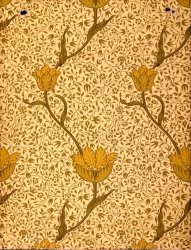 William Morris Garden Tulip Wallpaper Design