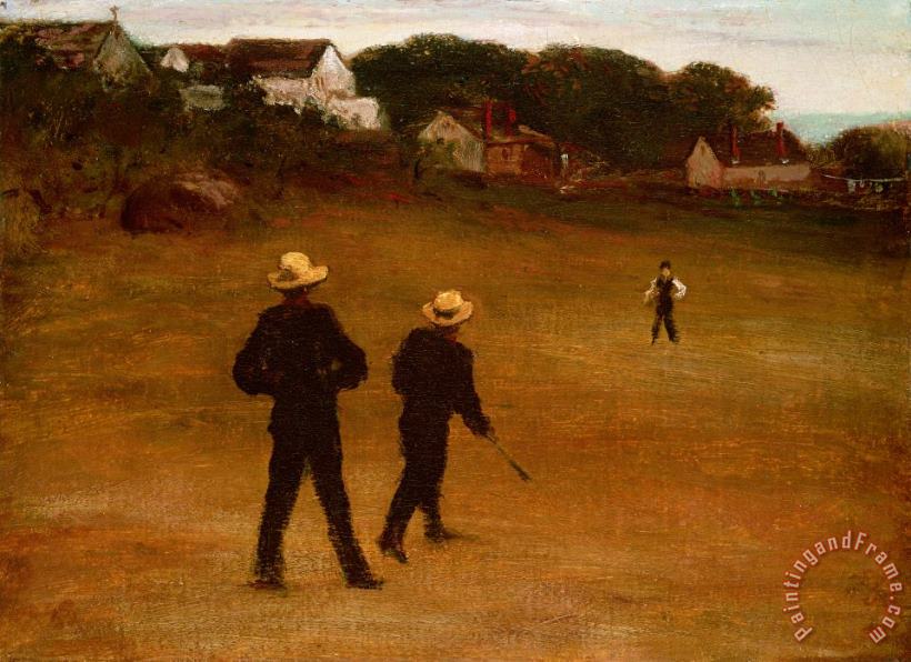 The Ball Players painting - William Morris Hunt The Ball Players Art Print