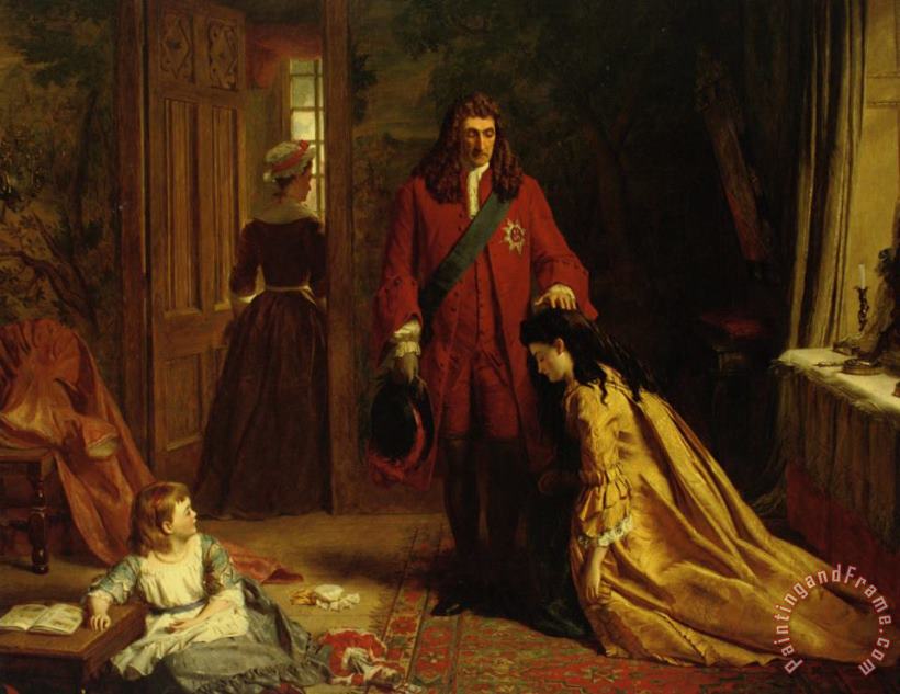 William Powell Frith Incident in The Life of Lady Mary Wortley Montague Art Painting