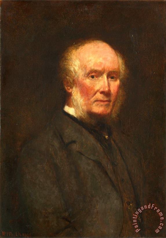 William Powell Frith Self Portrait at The Age of 83 Art Painting