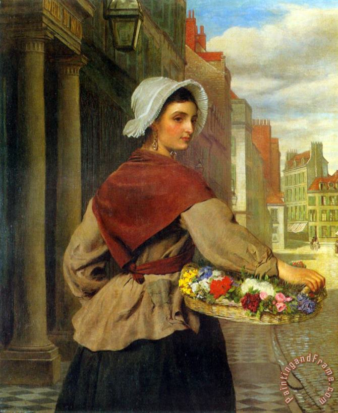 William Powell Frith The Flower Seller Art Painting