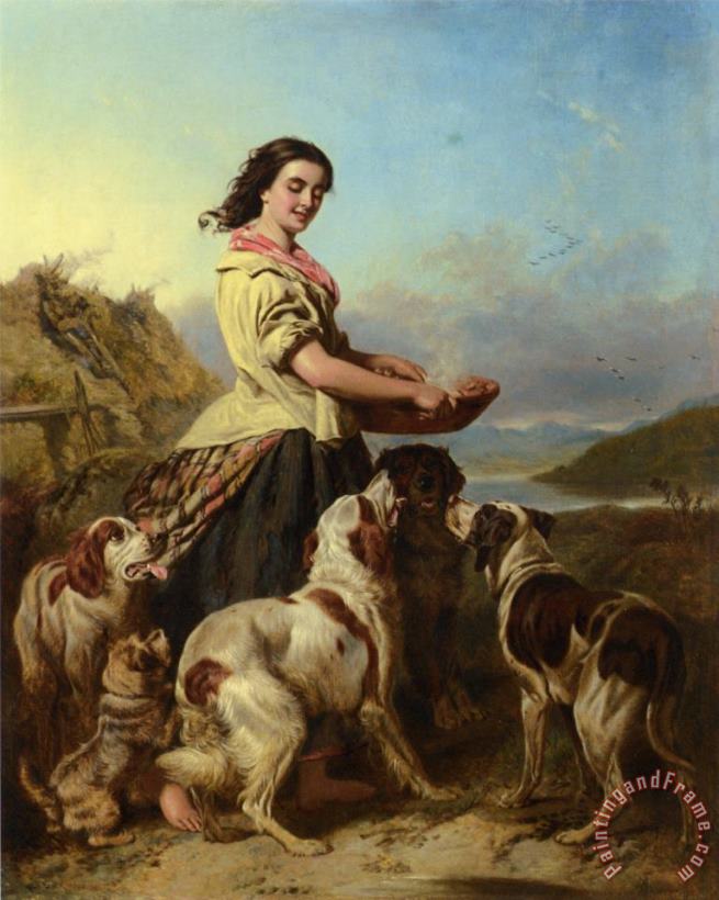 William Powell Frith The Gamekeeper's Daughter Art Painting