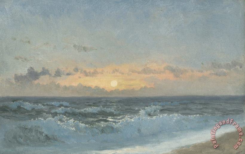 William Pye Sunset over the Sea Art Painting