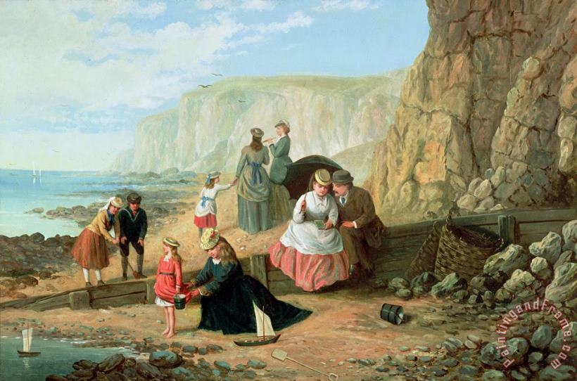 A Day at the Seaside painting - William Scott A Day at the Seaside Art Print