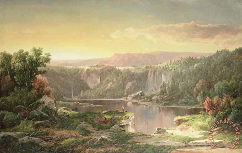 William Sonntag Mountain Lake near Piedmont Art Painting