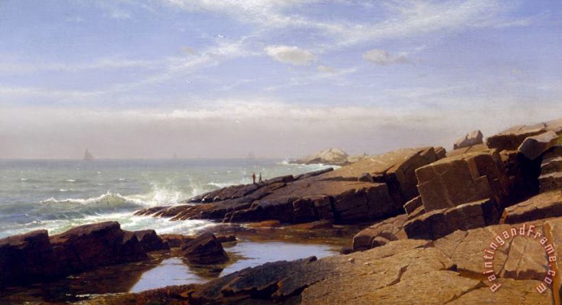 William Stanley Haseltine Rocks at Nahant Art Painting