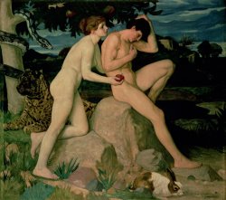 William Strang - Adam and Eve painting