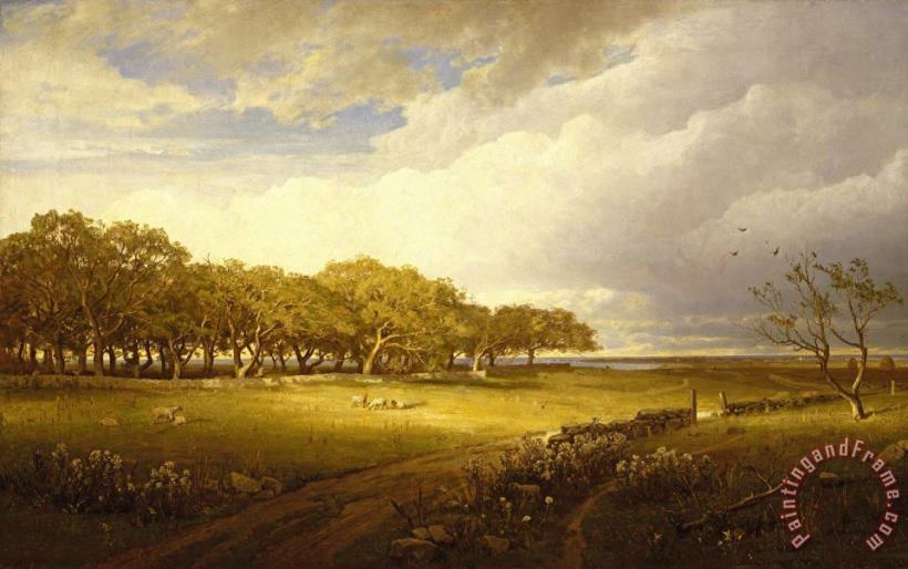Old Orchard at Newport painting - William Trost Richards Old Orchard at Newport Art Print
