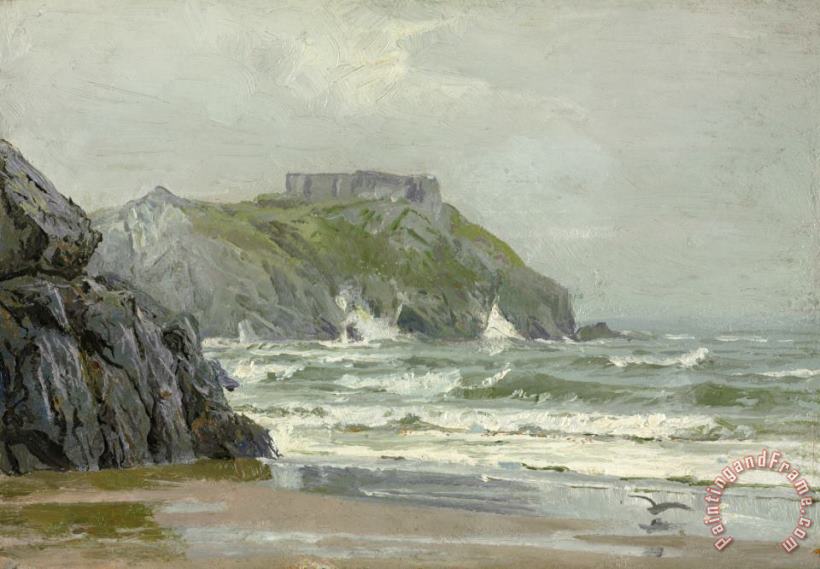 Tenby, Wales painting - William Trost Richards Tenby, Wales Art Print