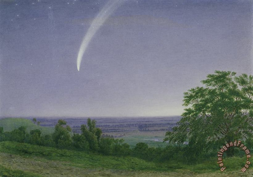 Donati's Comet - Oxford painting - William Turner Donati's Comet - Oxford Art Print
