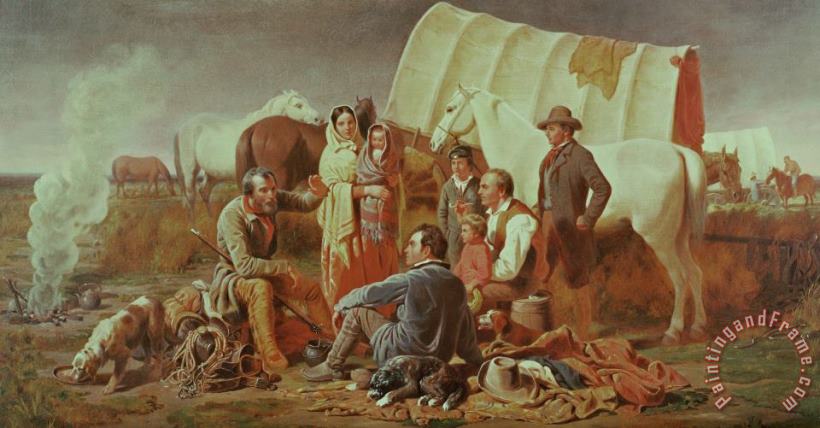 Advice On The Prairie painting - William Tylee Ranney Advice On The Prairie Art Print