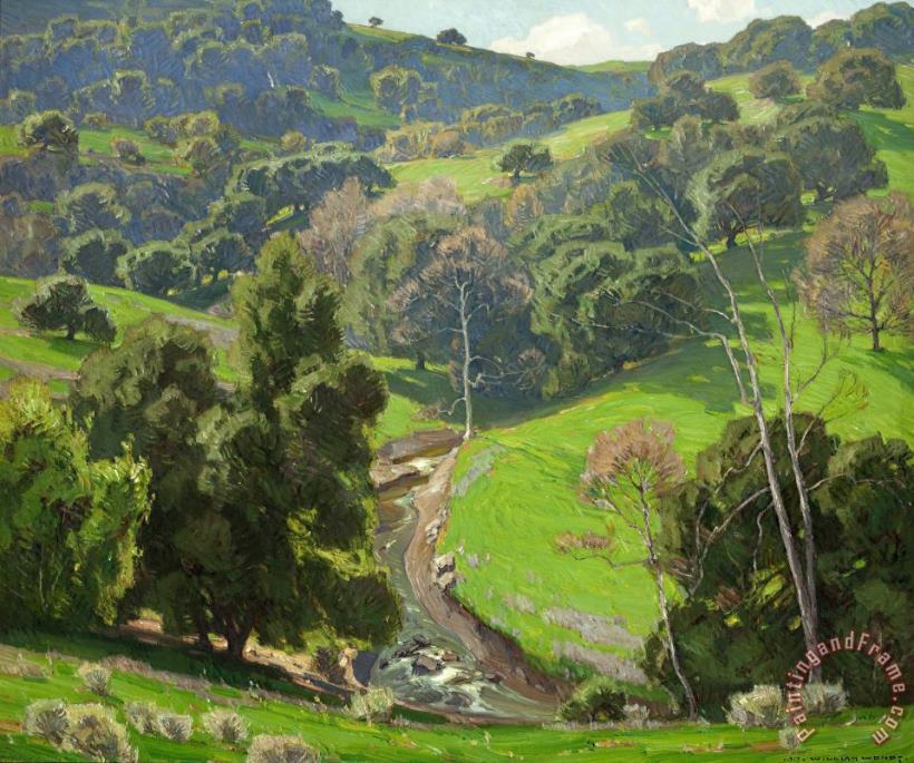 William Wendt The Mantle of Spring Art Painting