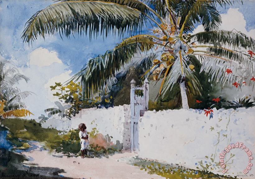 Winslow Homer Watercolor Reproductions Fine Art Print Nassau 