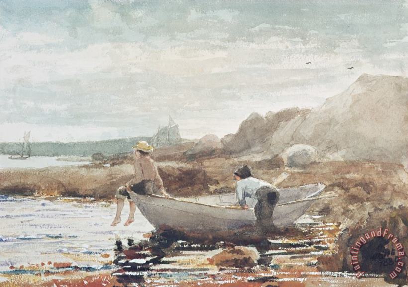 Winslow Homer Boys on the Beach Art Painting