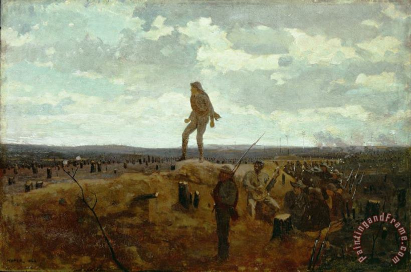 Winslow Homer Defiance - Inviting a Shot Before Petersburg Art Painting