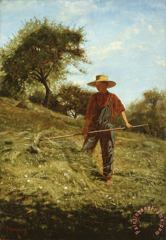 Winslow Homer Haymaking Art Painting