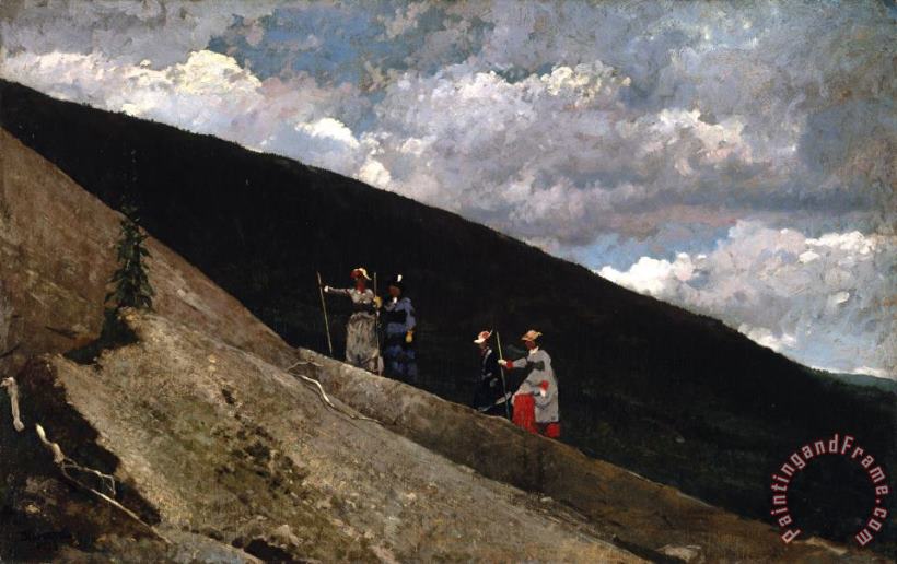 In The Mountains painting - Winslow Homer In The Mountains Art Print
