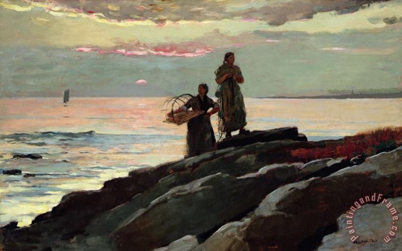 Saco Bay painting - Winslow Homer Saco Bay Art Print