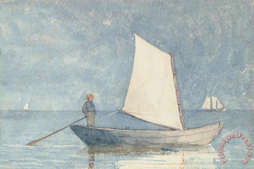 Winslow Homer Sailing a Dory Art Print