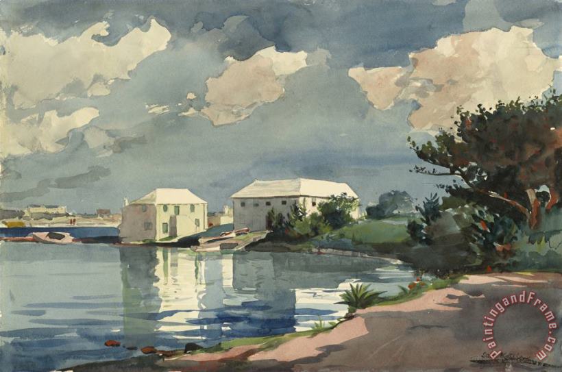 Salt Kettle, Bermuda painting - Winslow Homer Salt Kettle, Bermuda Art Print