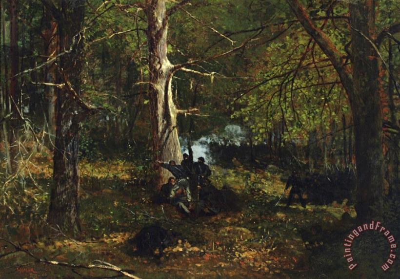 Skirmish in The Wilderness painting - Winslow Homer Skirmish in The Wilderness Art Print