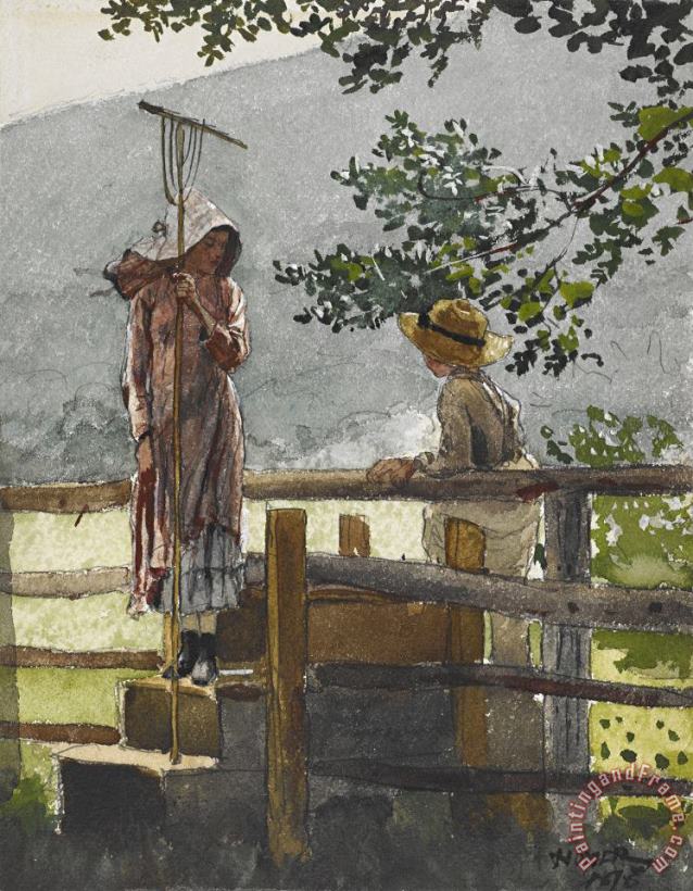 Spring painting - Winslow Homer Spring Art Print