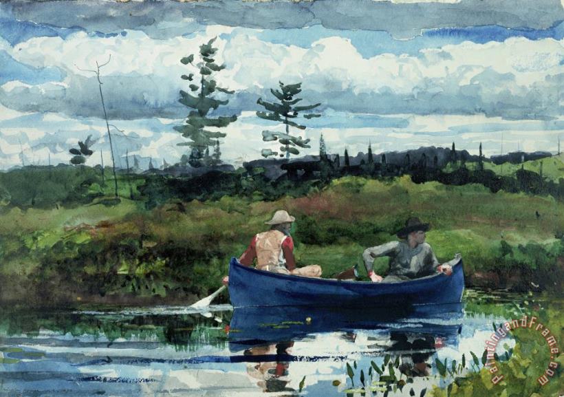The Blue Boat painting - Winslow Homer The Blue Boat Art Print