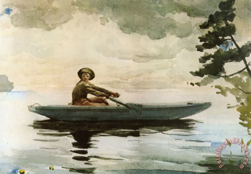 The Boatman painting - Winslow Homer The Boatman Art Print