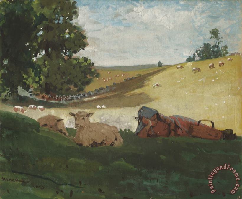 Winslow Homer Warm Afternoon (shepherdess) Art Print