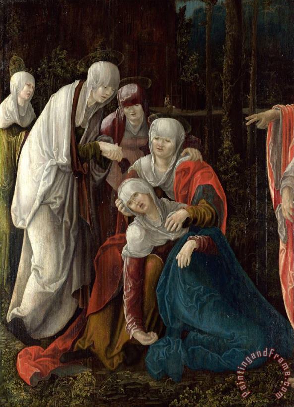 Christ Taking Leave of His Mother painting - Wolf Huber Christ Taking Leave of His Mother Art Print