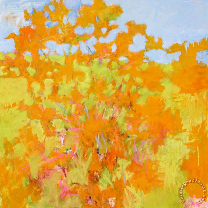 Orange, Yellow And Blue, 2005 painting - Wolf Kahn Orange, Yellow And Blue, 2005 Art Print