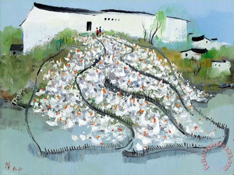 Wu Guanzhong All Homeland Sounds, 1996 Art Painting